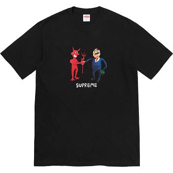 Black Supreme Business Tee T Shirts | ZA213LH