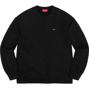 Black Supreme Small Box Crewneck Sweatshirts | ZA286FM