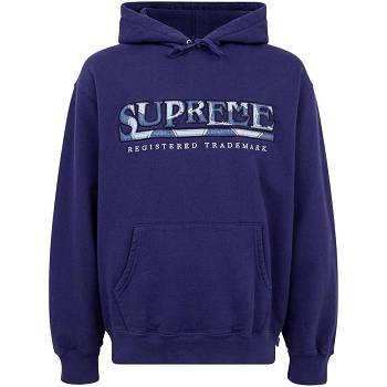 Blue Supreme Amazing Denim Logo Hoodie | ZA491AP