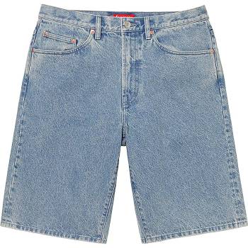 Blue Supreme Baggy Denim Shorts | ZA355TV