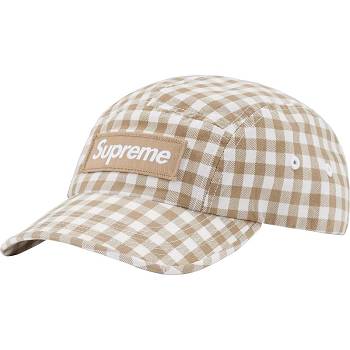 Brown Supreme Gingham Camp Cap Hats | ZA117QZ
