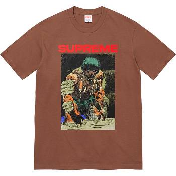 Brown Supreme Ronin Tee T Shirts | ZA240ZG