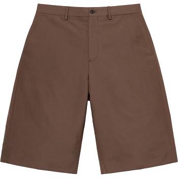 Brown Supreme Wool Trouser Shorts | ZA351QZ