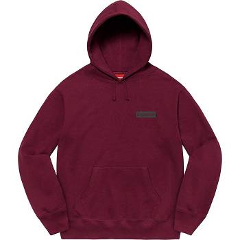 Burgundy Supreme Fiend Hooded Sweatshirts | ZA290KI