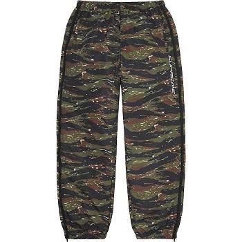 Green / Camo Supreme Full Zip Baggy Warm Up Pant Pants | ZA428MA