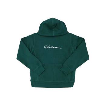 Green Supreme Classic Script Hooded Sweatshirts | ZA268CE
