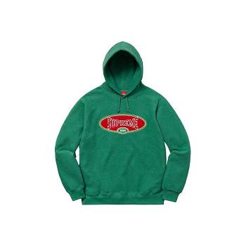 Green Supreme Reverse Fleece Hooded Sweatshirts | ZA260FM