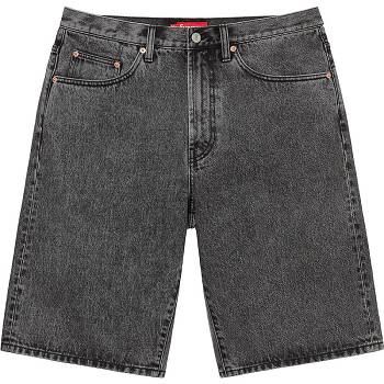 Grey Supreme Baggy Denim Shorts | ZA356YU