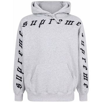 Grey Supreme Logo Hoodie | ZA474ZG