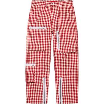 Red Supreme Gingham Flight Pant Pants | ZA393JJ