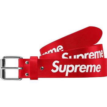 Red Supreme Repeat Leather Belt Belts | ZA163XF