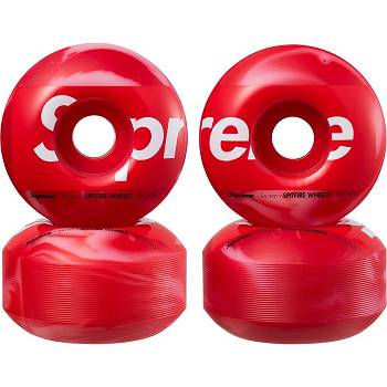 Red Supreme Spitfire® Shop Wheels (Set of 4) Skateboard Accessories | ZA174YU