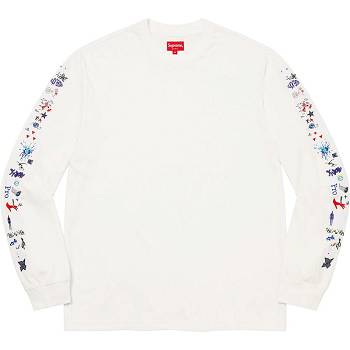 White Supreme AOI Icons L/S Top Sweaters | ZA315JJ