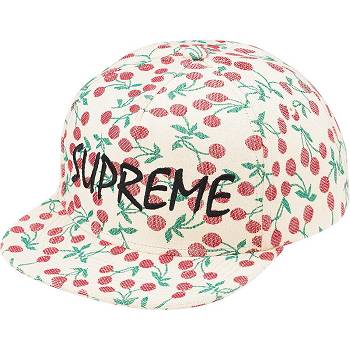 White Supreme Cherries 5-Panel Hats | ZA134KI