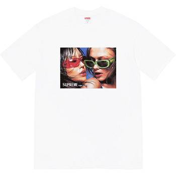 White Supreme Eyewear Tee T Shirts | ZA226YU