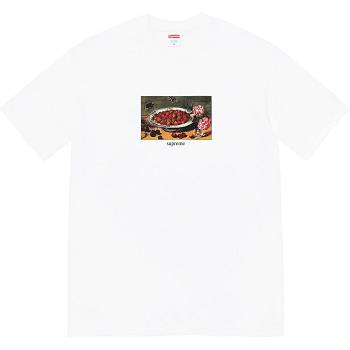White Supreme Strawberries Tee T Shirts | ZA250RW