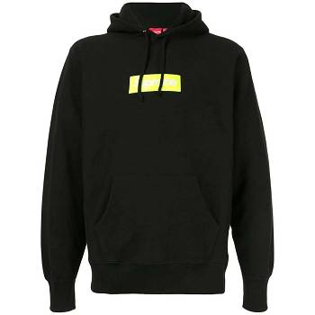 Yellow Supreme Box Logo Sweatshirts | ZA271NB